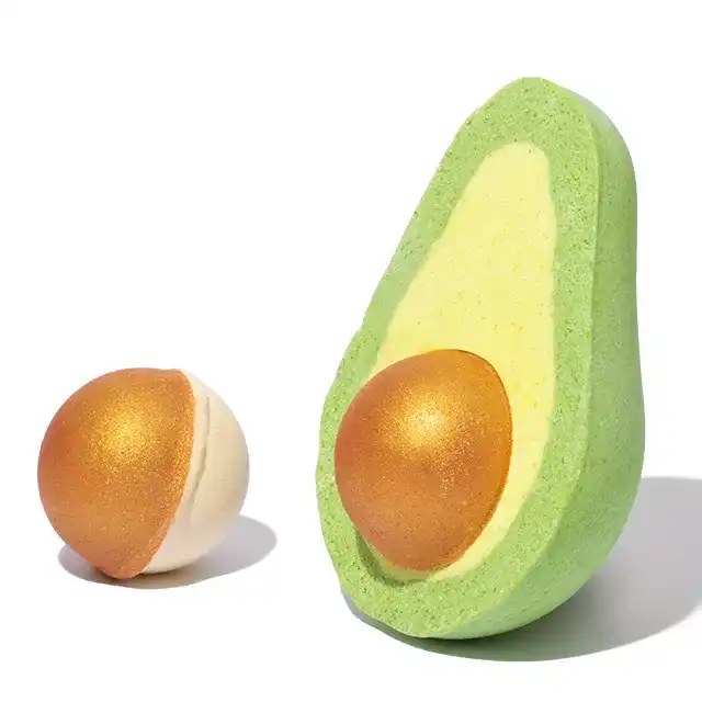 Seifenblasen-Avocado-Badebombe